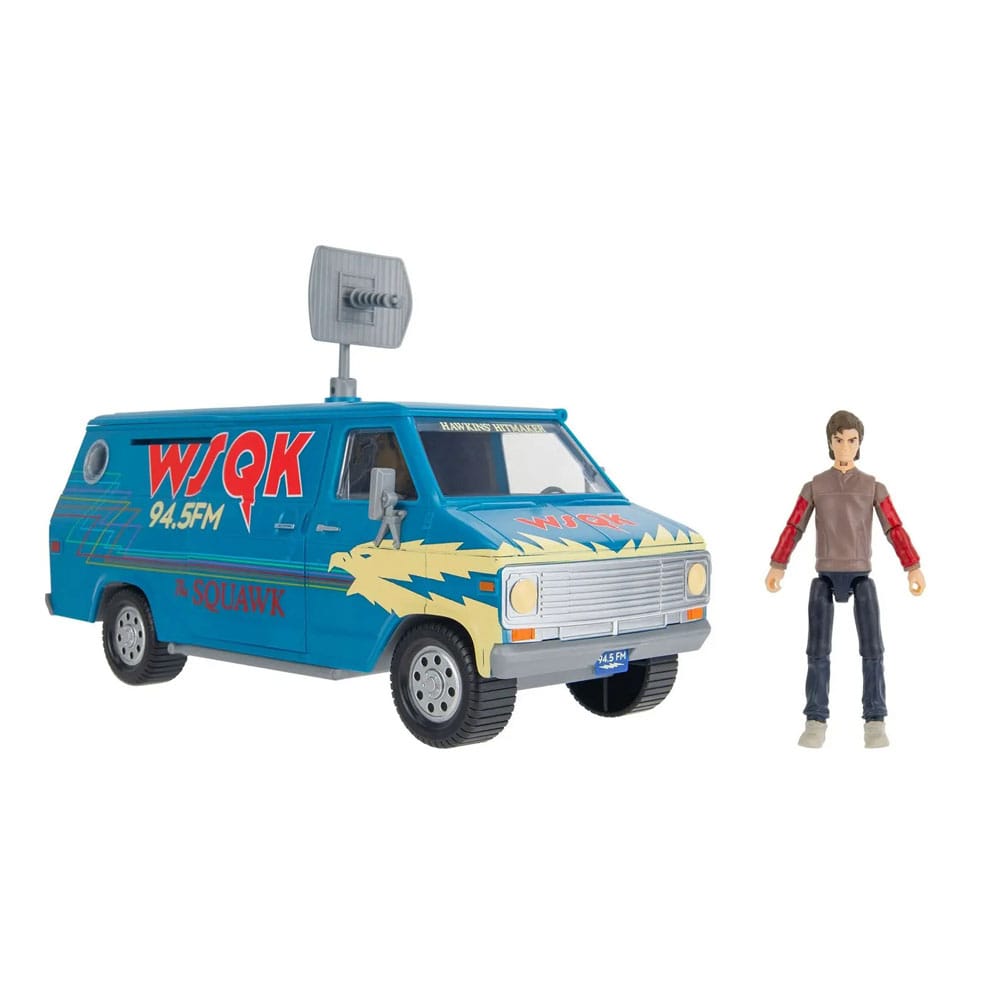 Stranger Things World Of Figure & Vehicle Fahrzeug mit Actionfigur The Squawk van Playset with Steve 