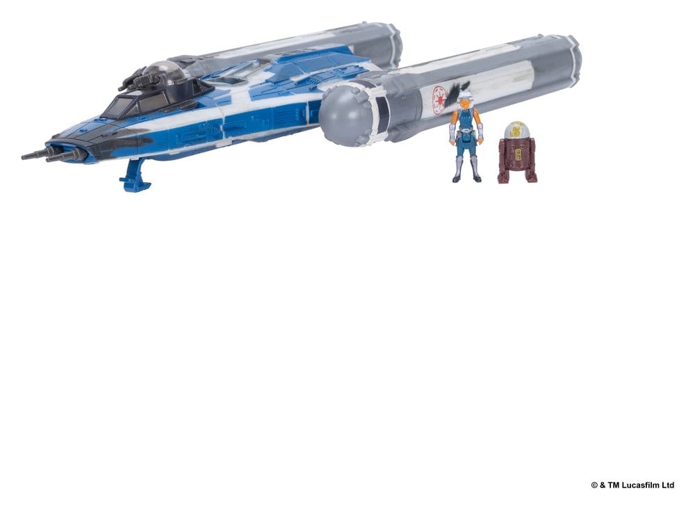 Star Wars Mittelgroßes Fahrzeug & Figuren Set BTL-B Y-Flügler & Ahsoka & R7-A7
