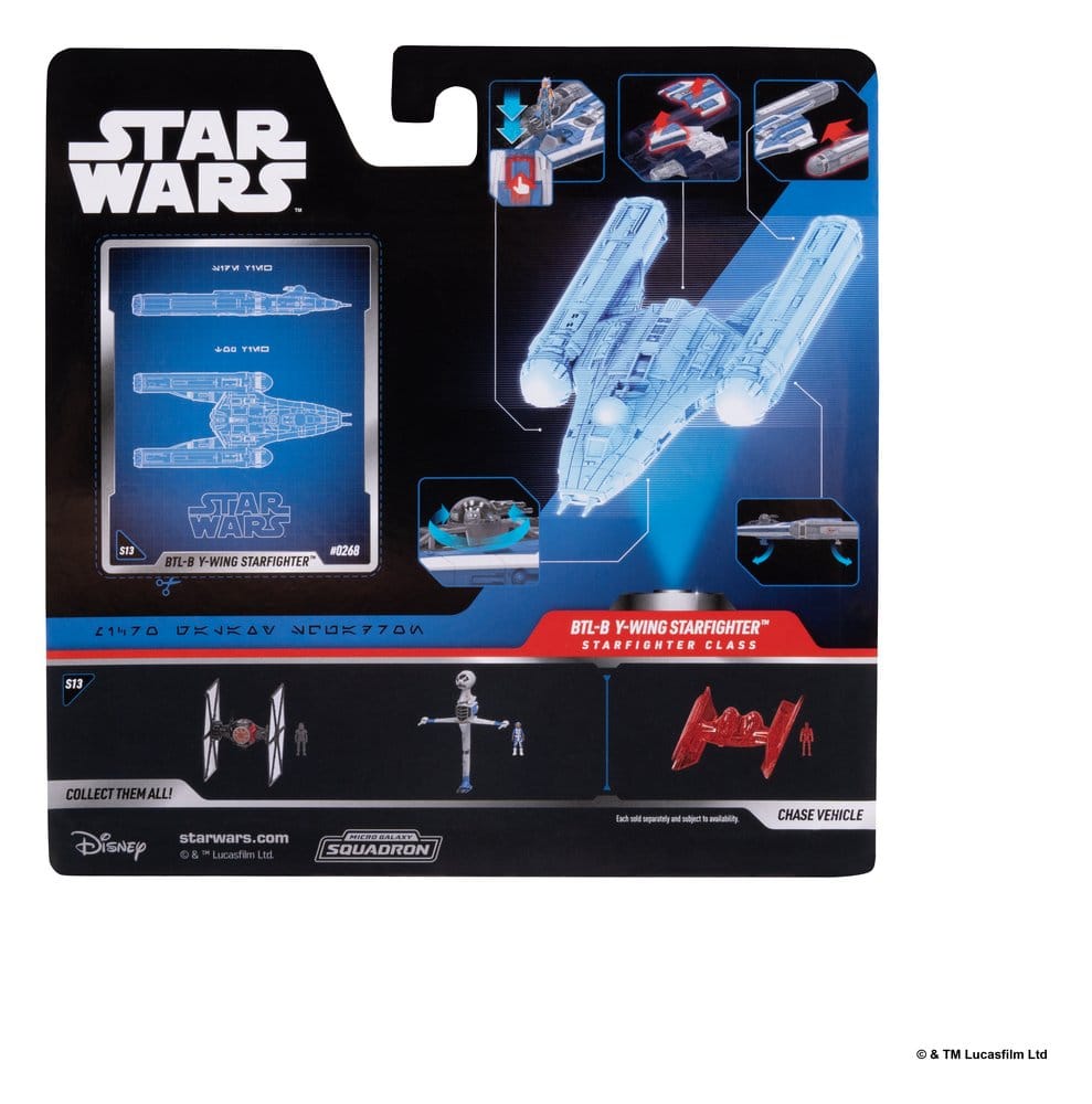 Star Wars Mittelgroßes Fahrzeug & Figuren Set BTL-B Y-Flügler & Ahsoka & R7-A7