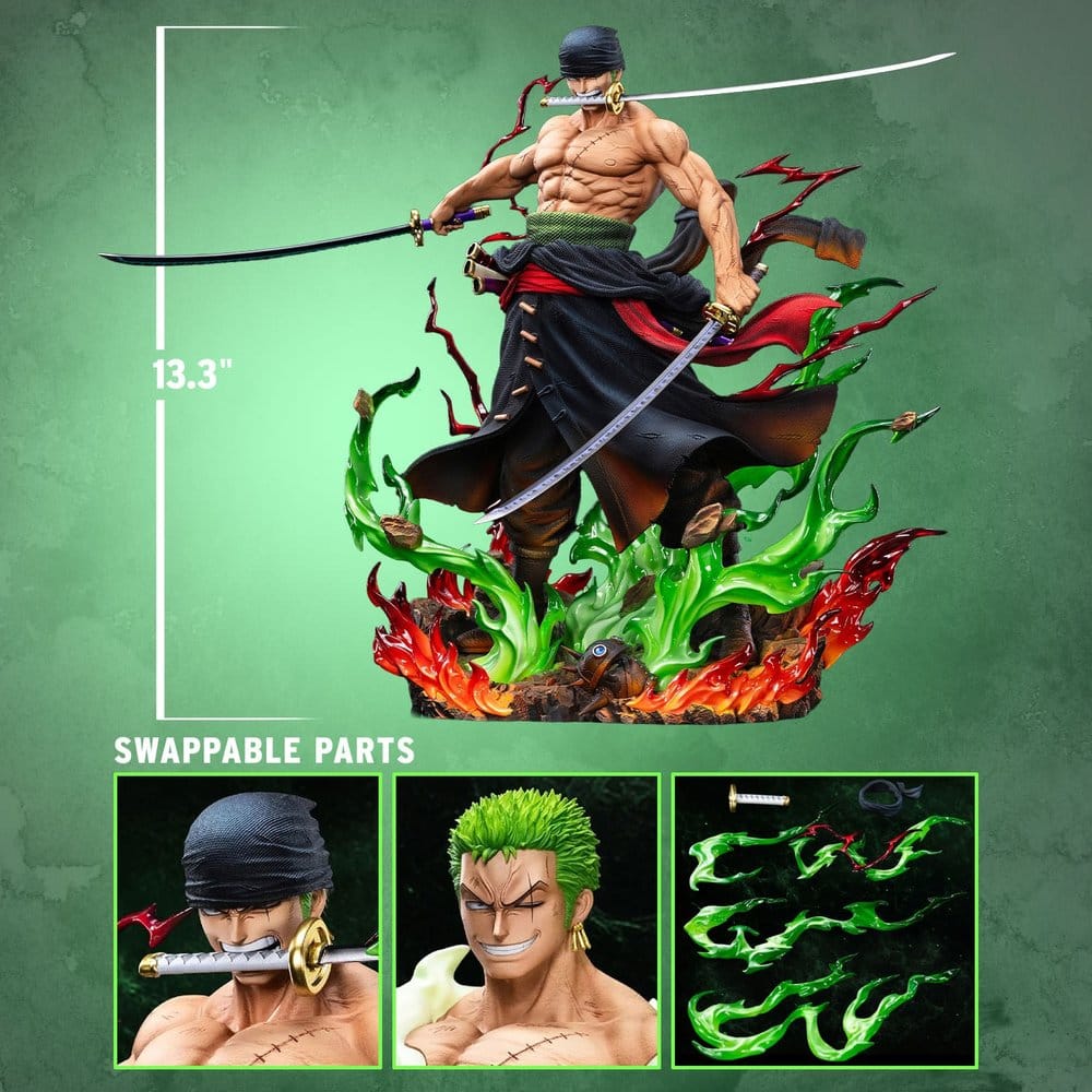 One Piece Legendary Straw Hat Crew Series Statue Roronoa Zoro (Premium Version) 34 cm