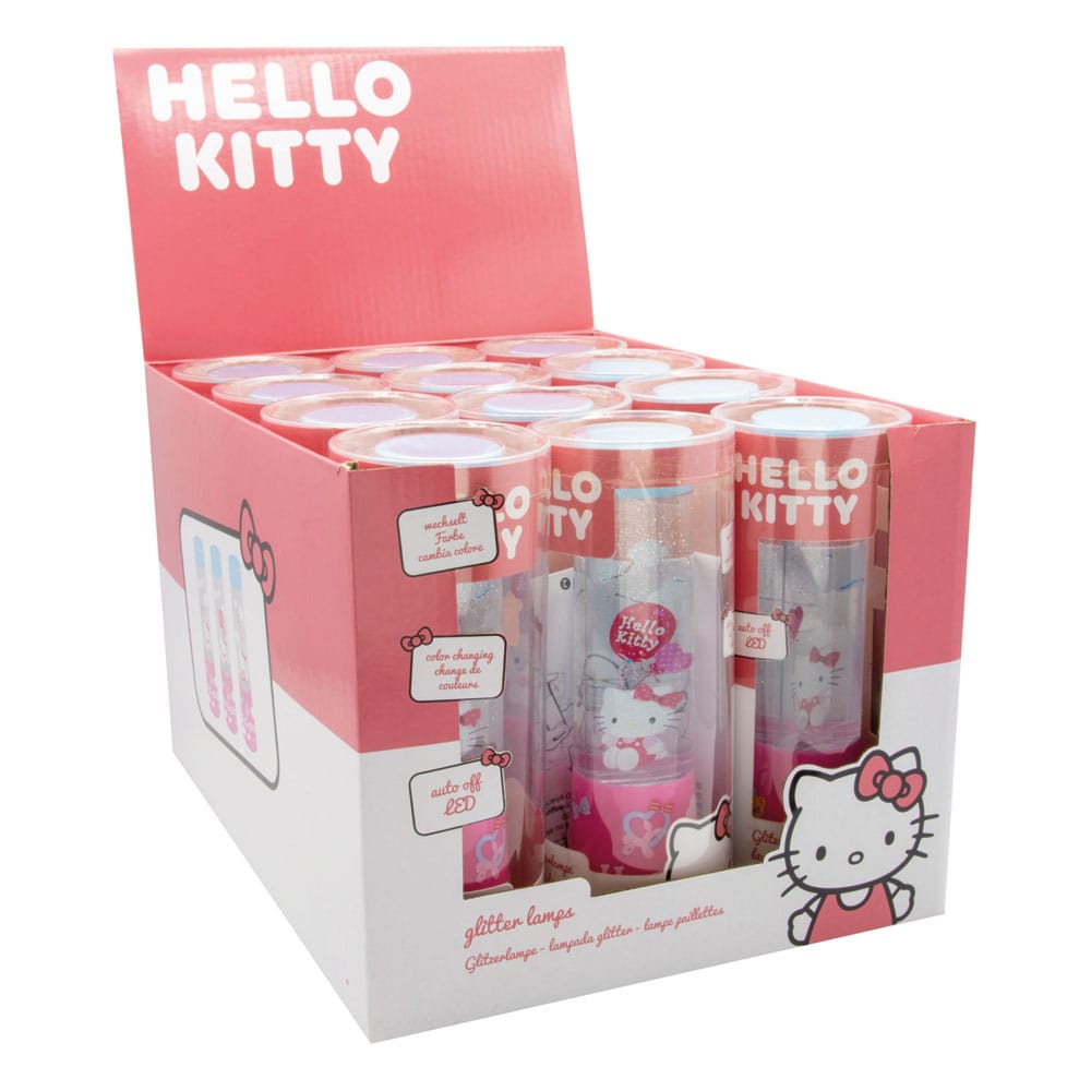 Sanrio LED Glitzerlampen Hello Kitty 15 cm Display (12)   