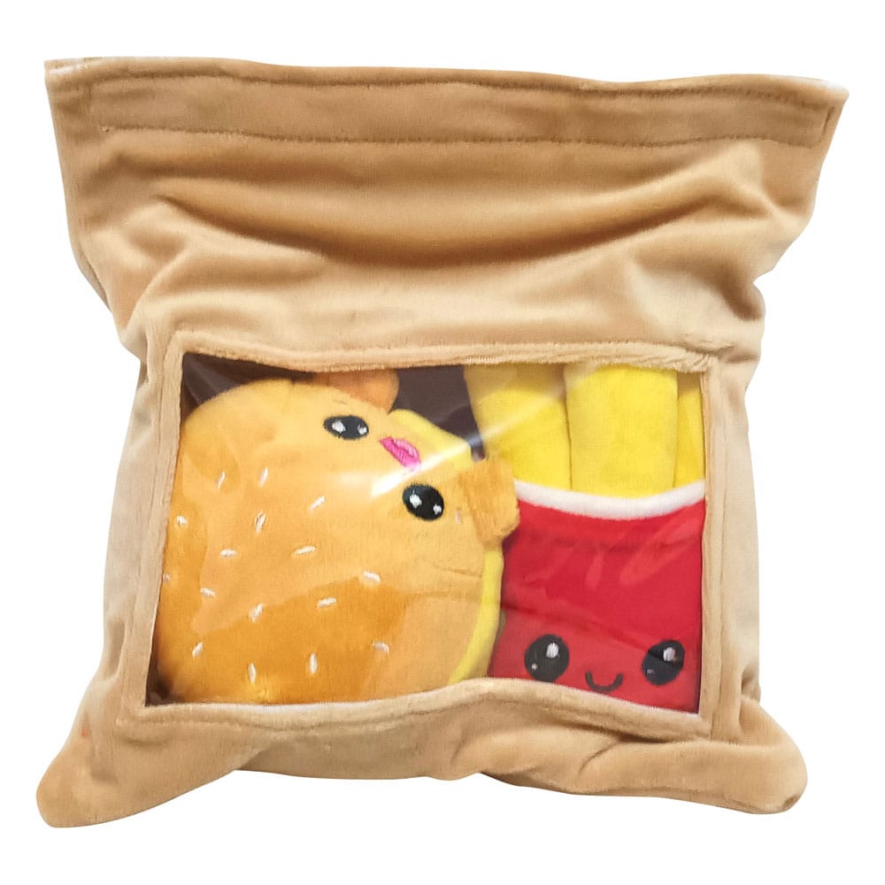 Yummis Together Plüschfiguren 2er-pack Burger & Pommes in Take Away Bag 21 cm       