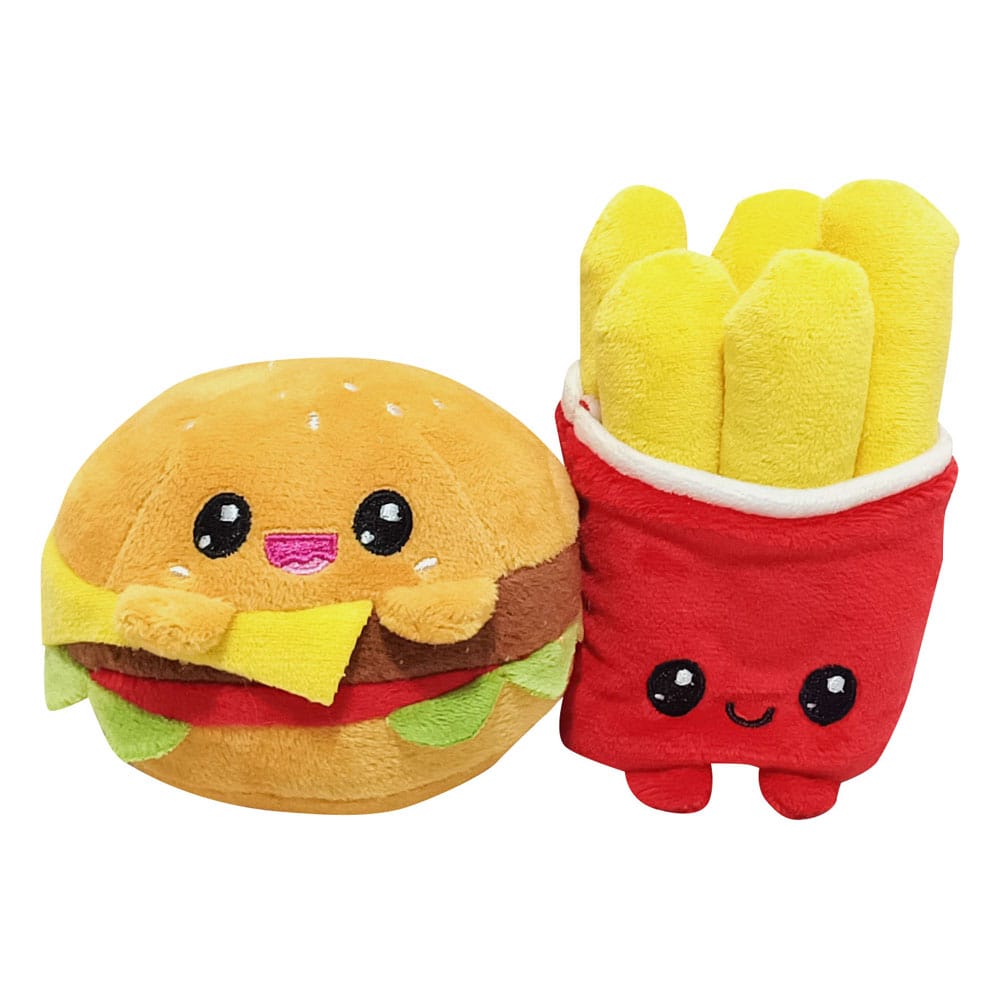 Yummis Together Plüschfiguren 2er-pack Burger & Pommes in Take Away Bag 21 cm       