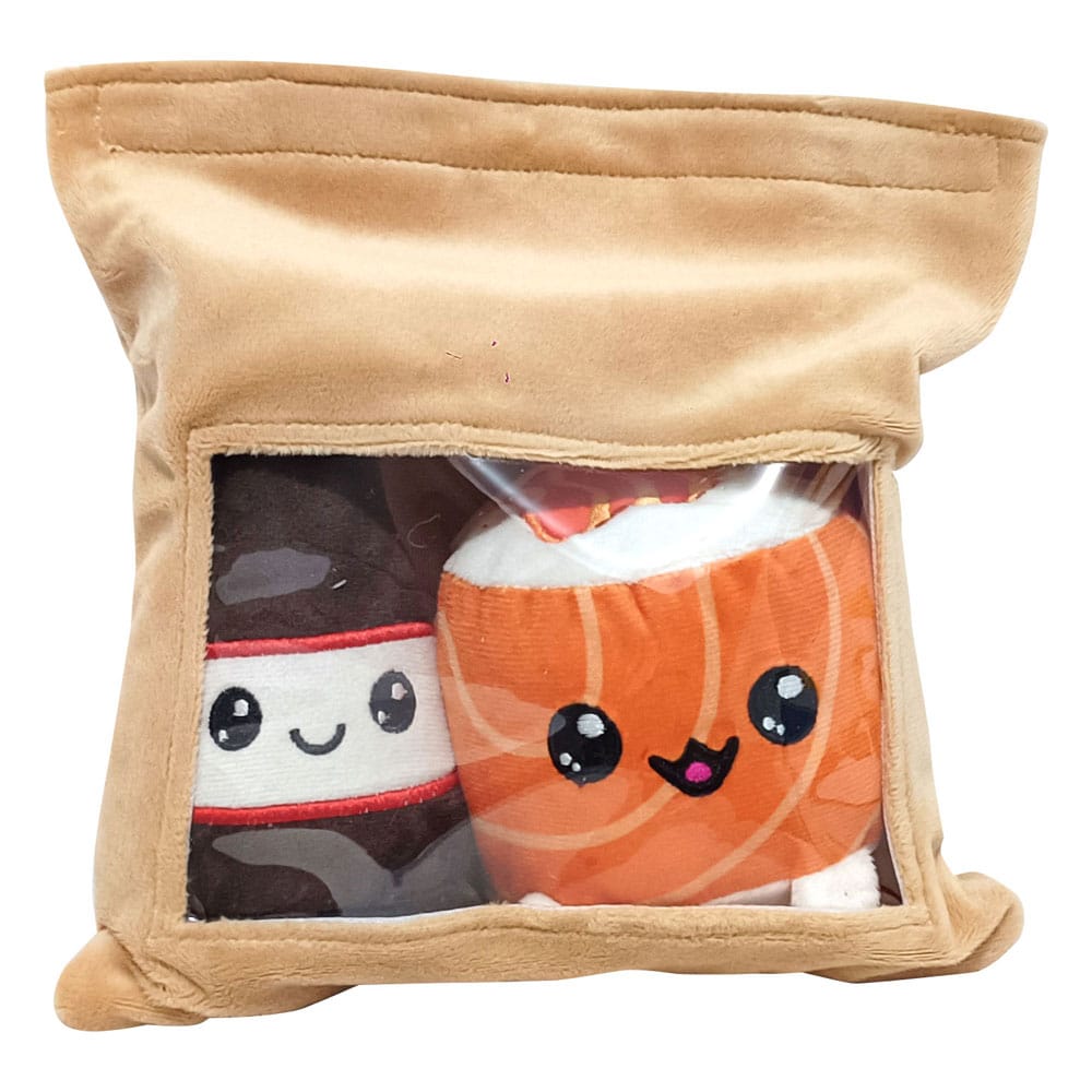Yummis Together Plüschfiguren 2er-pack Uramaki & Soya in Take Away Bag 21 cm       