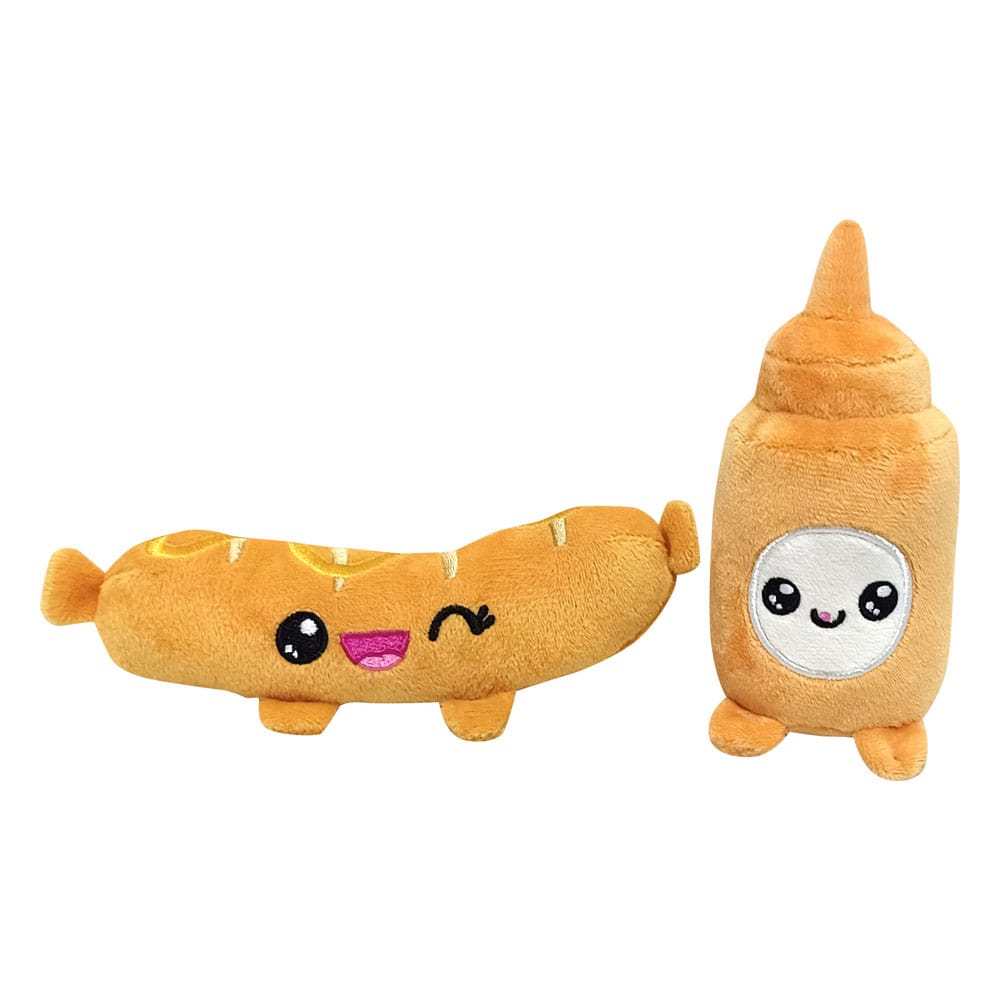 Yummis Together Plüschfiguren 2er-pack Bratwurst & Senf in Take Away Bag 21 cm       