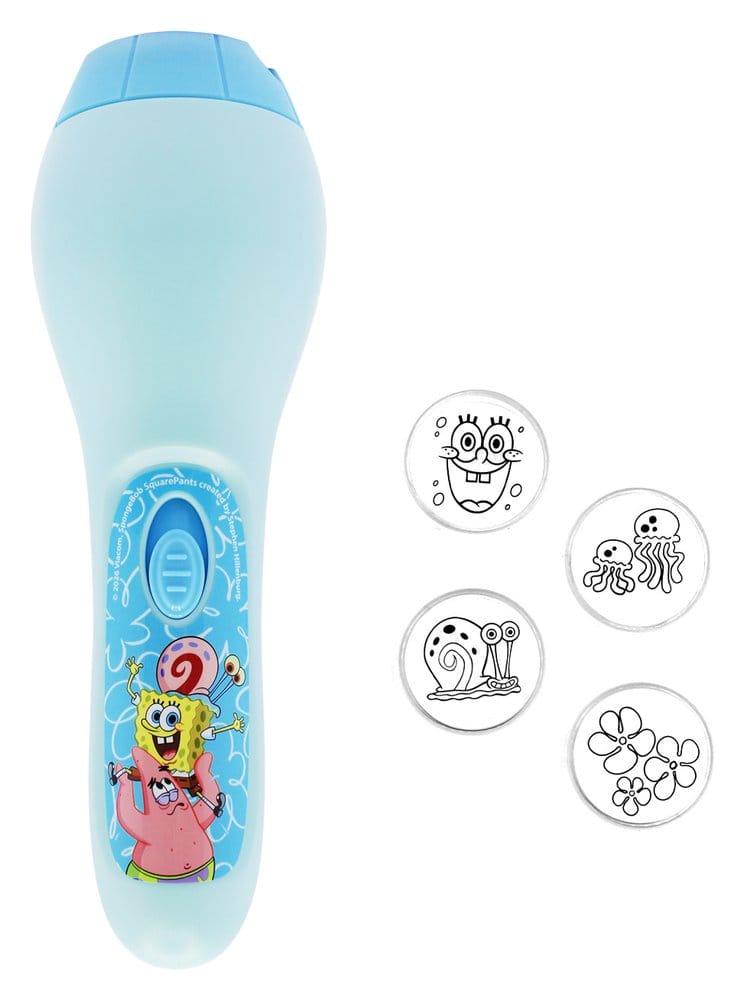 Spongebob Projektions-Taschenlampe mit 4 Motiven