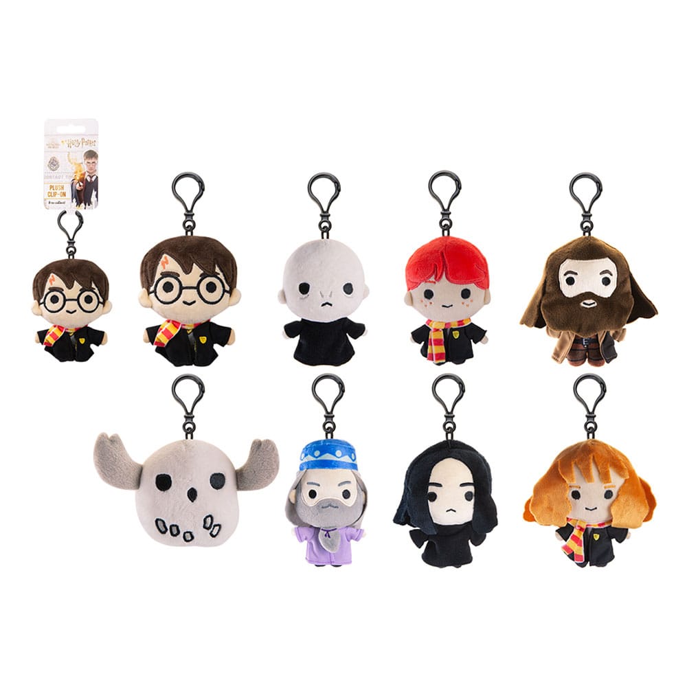Harry Potter Clip-On Plüschfiguren 12 cm Sortiment (12)  