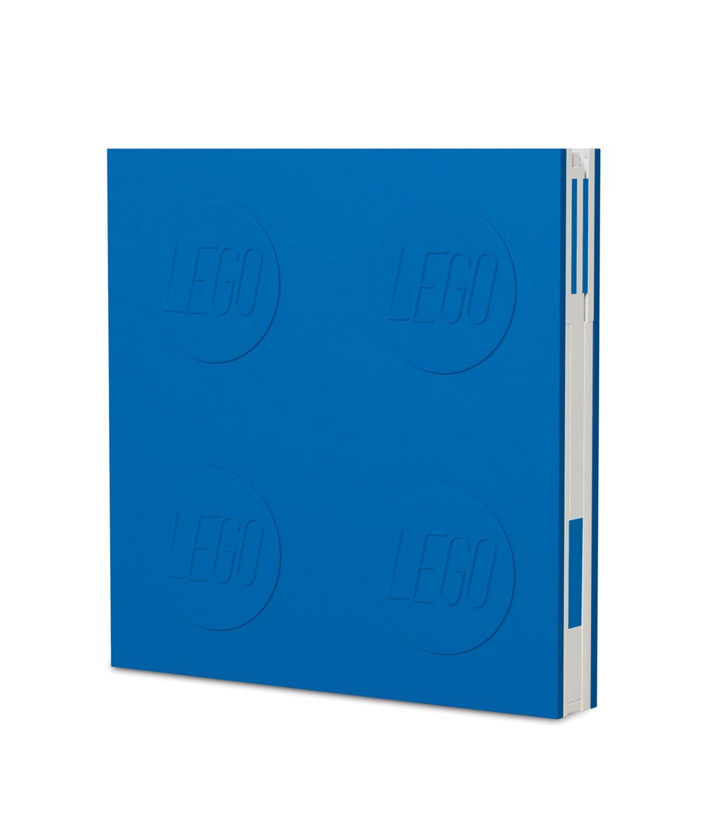 LEGO Notizbuch mit Stift Blau 