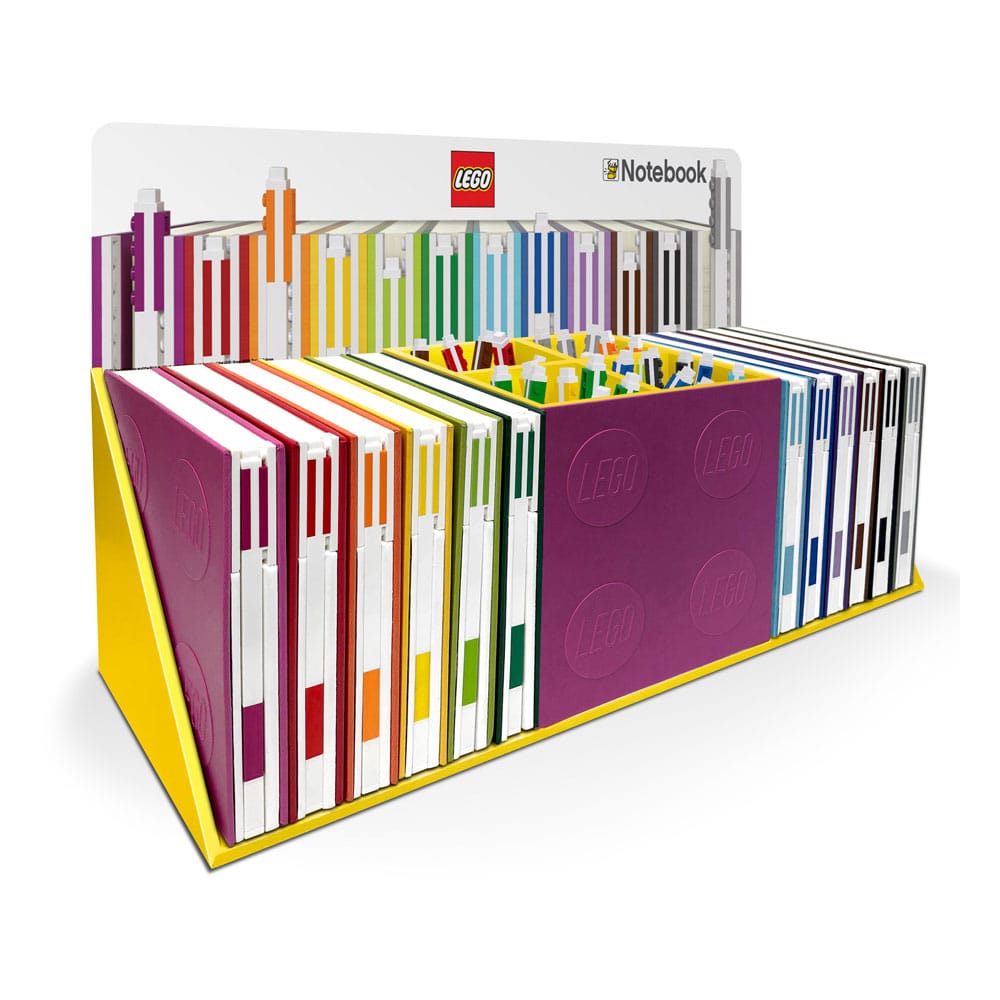 LEGO Verkaufsdisplay / Thekendisplay für Gelstifte & Notizbücher mit Stift 