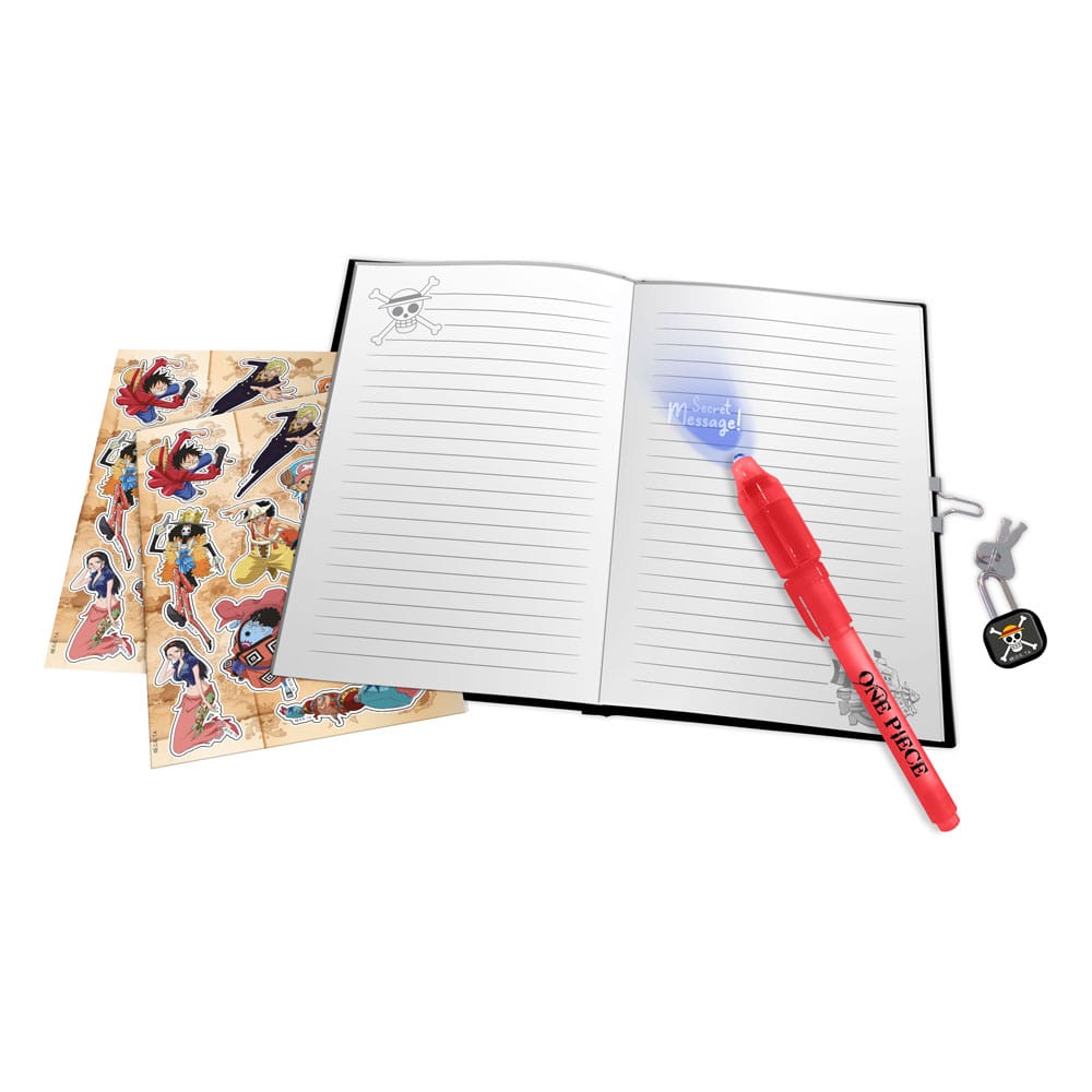 One Piece Tagebuch Set mit Schloss  