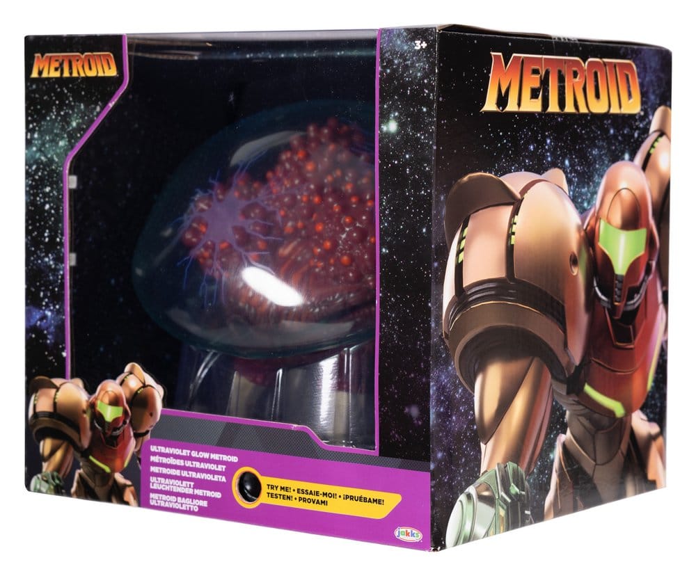 World of Nintendo Metroid Prime Actionfigur Metroid Ultraviolet Glow 15 cm     