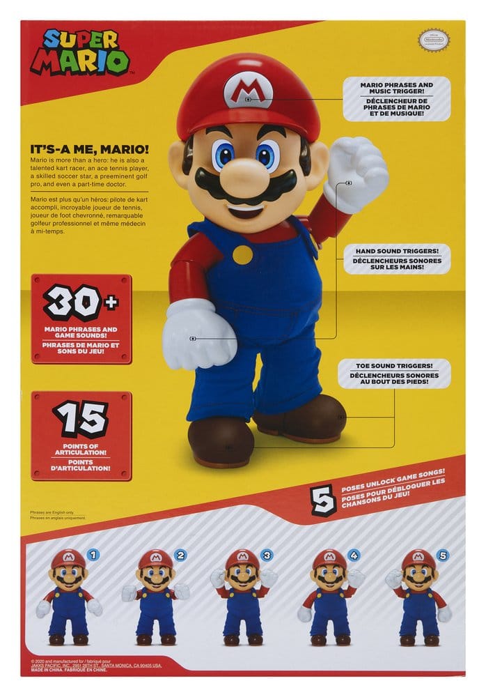 World of Nintendo Sprechende Actionfigur It's-A Me! Mario 36 cm 
