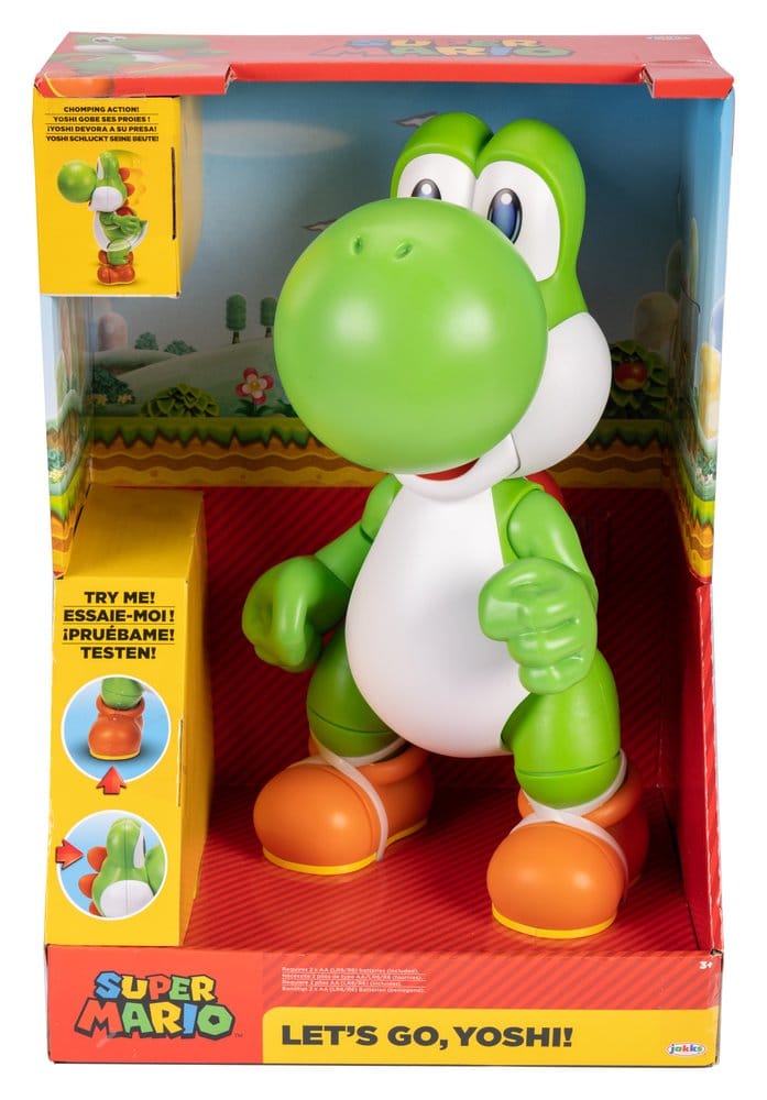 World of Nintendo Sprechende Actionfigur Let's Go! Yoshi! 36 cm 