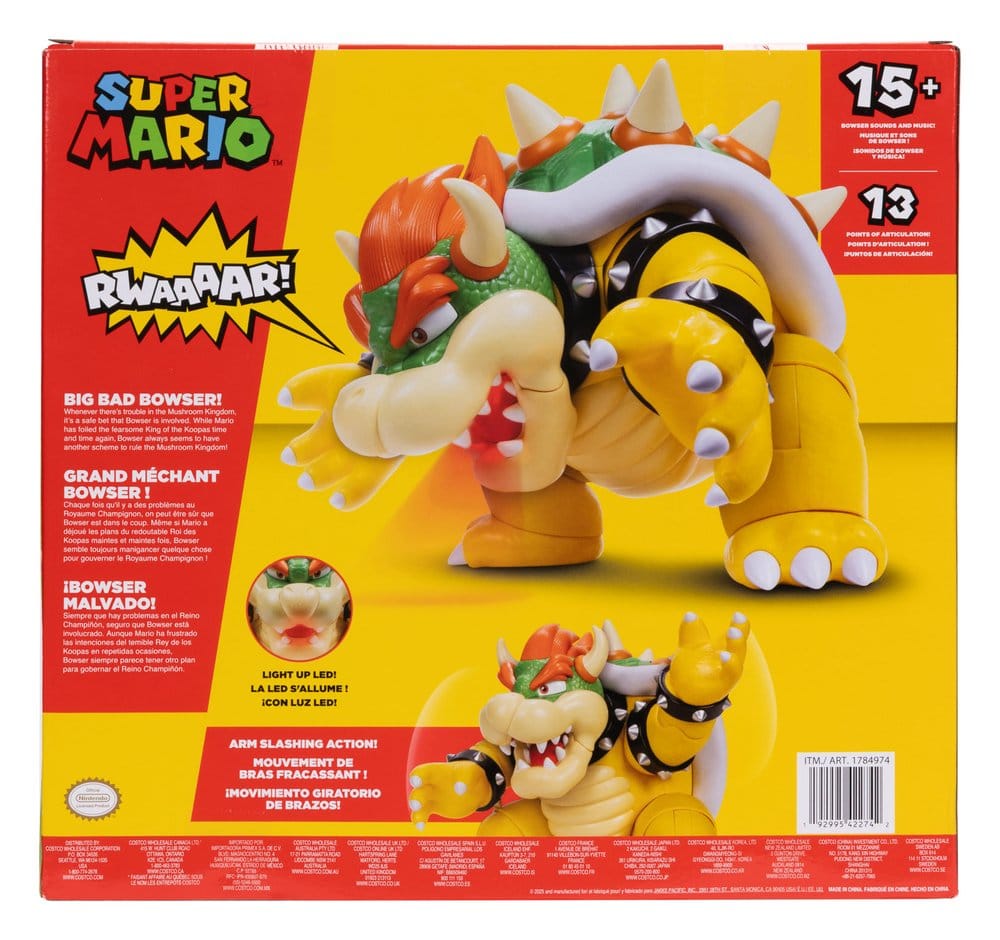 Super Mario Actionfigur Big Bad Bowser 30 cm      
