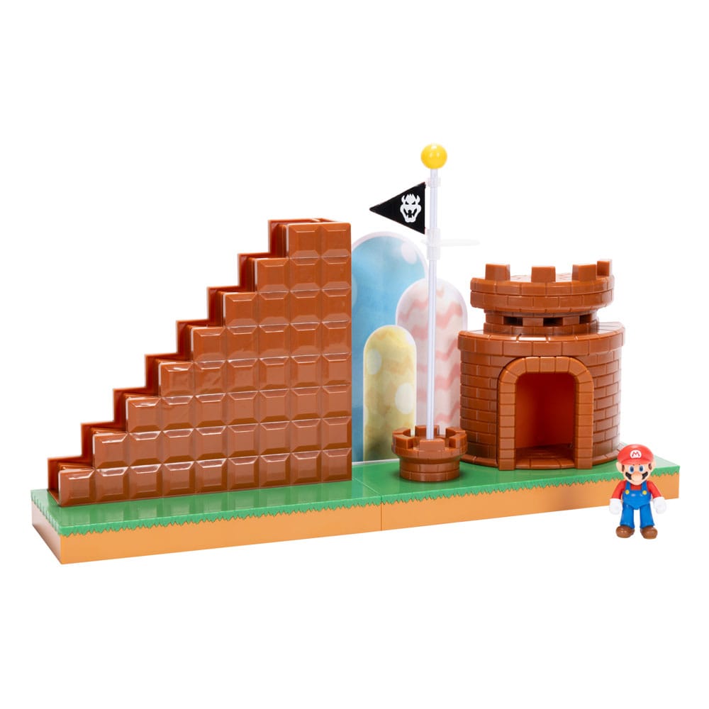 World of Nintendo Super Mario Minifiguren Spielset End Level   