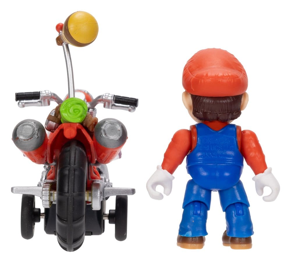 Der Super Mario Galaxy Film Actionfigur mit Rückziehmotorrad Mario 6 cm