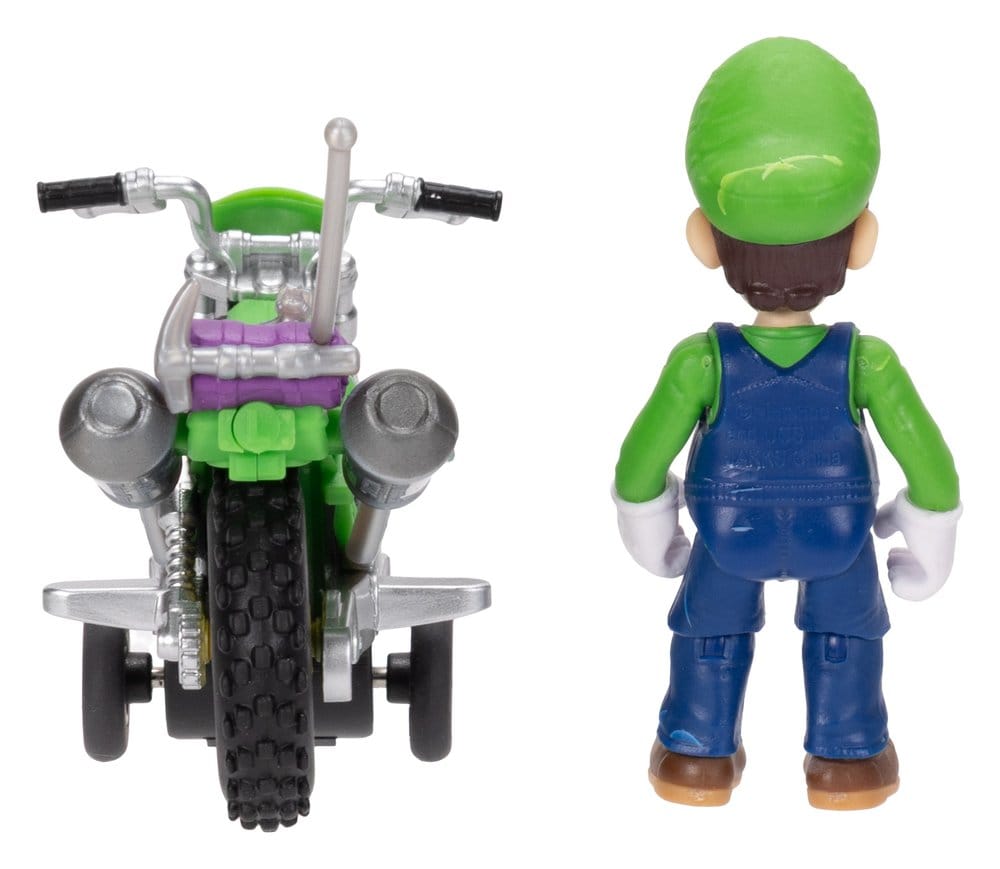 Der Super Mario Galaxy Film Actionfigur mit Rückziehmotorrad Luigi 6 cm