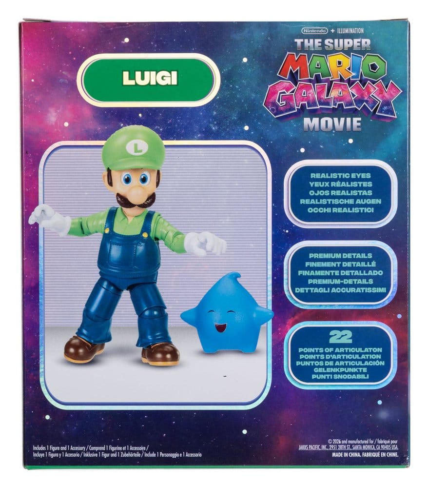 Der Super Mario Galaxy Film Actionfigur Luigi 13 cm