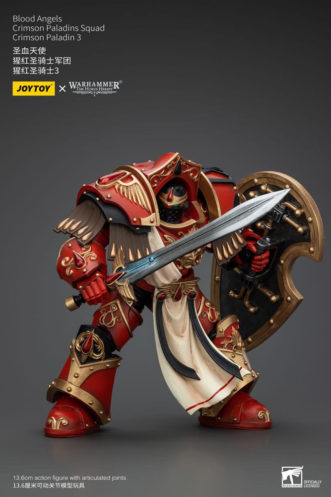 Warhammer The Horus Heresy Actionfigur 1/18 Blood Angels Crimson Paladins Squad Crimson Paladin 3 14 cm   