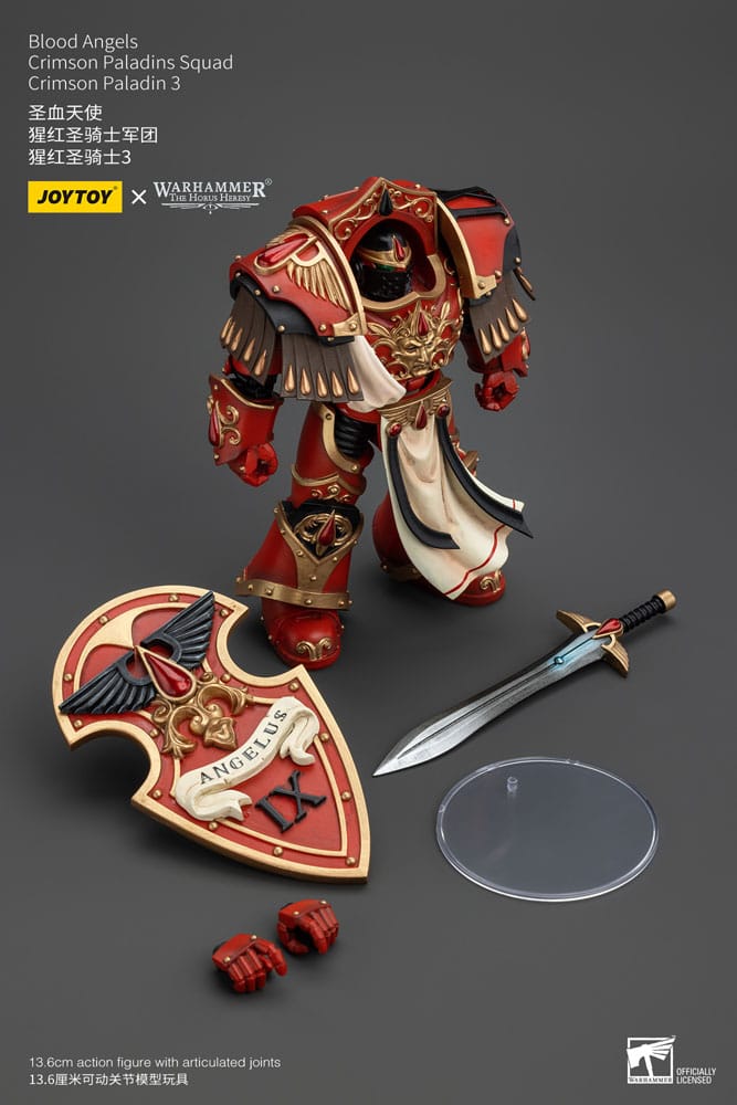 Warhammer The Horus Heresy Actionfigur 1/18 Blood Angels Crimson Paladins Squad Crimson Paladin 3 14 cm   