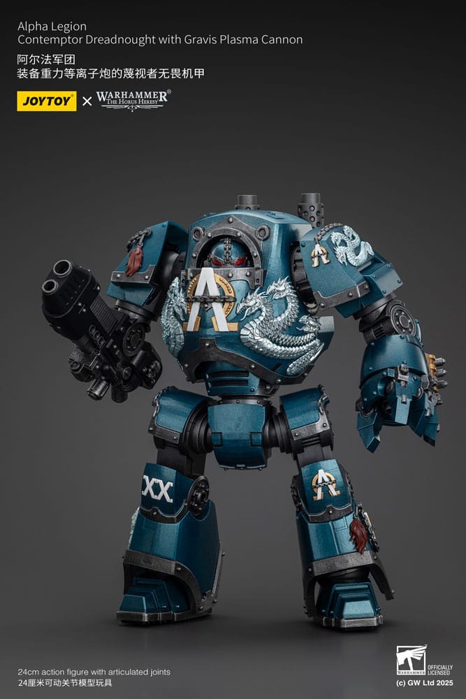 Warhammer The Horus Heresy Actionfigur Alpha Legion Contemptor Dreadnought with Gravis Plasma Cannon 25 cm