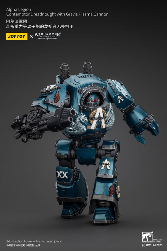Warhammer The Horus Heresy Actionfigur Alpha Legion Contemptor Dreadnought with Gravis Plasma Cannon 25 cm