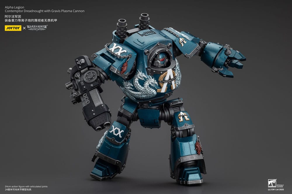Warhammer The Horus Heresy Actionfigur Alpha Legion Contemptor Dreadnought with Gravis Plasma Cannon 25 cm