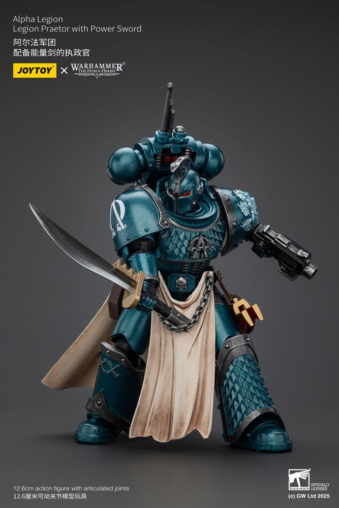 Warhammer The Horus Heresy Actionfigur Alpha Legion Praetor with Power Sword 20 cm