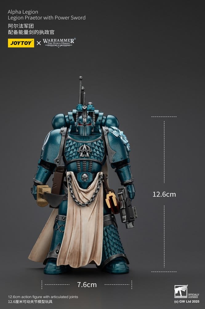 Warhammer The Horus Heresy Actionfigur Alpha Legion Praetor with Power Sword 13 cm