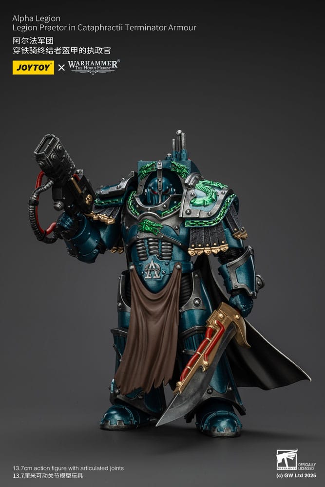 Warhammer The Horus Heresy Actionfigur Alpha Legion Legion Praetor in Cataphractii Terminator Armour 18 cm