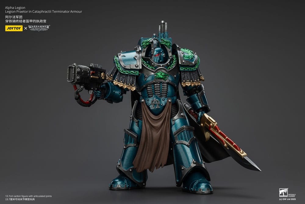 Warhammer The Horus Heresy Actionfigur Alpha Legion Legion Praetor in Cataphractii Terminator Armour 18 cm