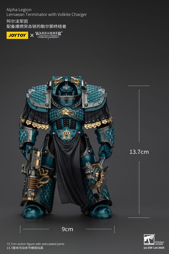 Warhammer The Horus Heresy Actionfigur Alpha Legion Lernaean Terminator with Volkite Charger 20 cm