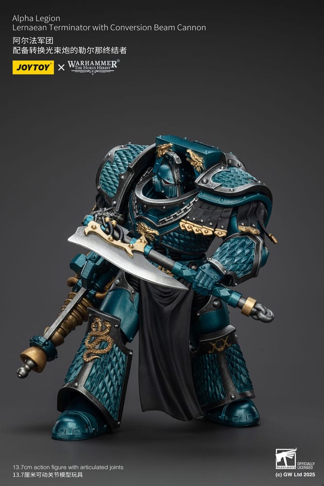 Warhammer The Horus Heresy Actionfigur Alpha Legion Lernaean Terminator with Conversion Beam Cannon 20 cm