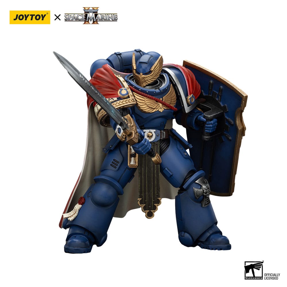 Warhammer 40k Actionfigur Ultramarines Victrix Honour Guardwith Storm Shield And Power Sword 20 cm