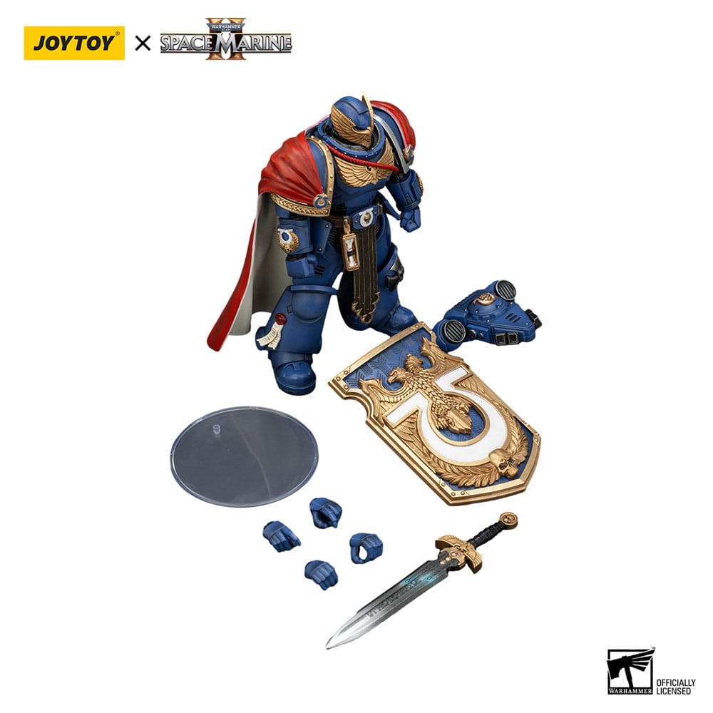 Warhammer 40k Actionfigur Ultramarines Victrix Honour Guardwith Storm Shield And Power Sword 20 cm