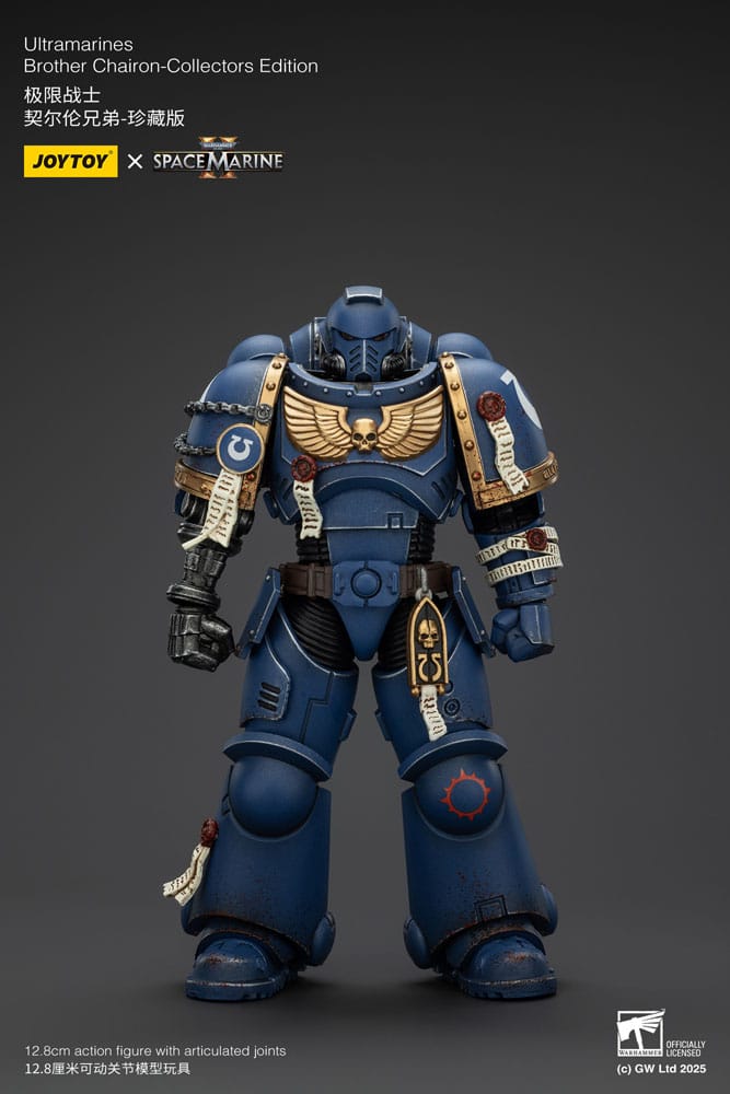 Warhammer 40,000: Space Marine 2 Actionfigur Ultramarines Brother Chairon Collectors Edition 13 cm