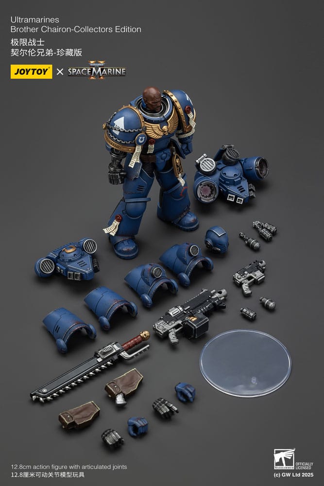 Warhammer 40,000: Space Marine 2 Actionfigur Ultramarines Brother Chairon Collectors Edition 13 cm