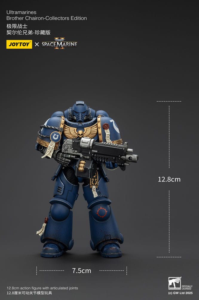 Warhammer 40,000: Space Marine 2 Actionfigur Ultramarines Brother Chairon Collectors Edition 13 cm