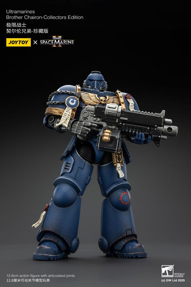 Warhammer 40,000: Space Marine 2 Actionfigur Ultramarines Brother Chairon Collectors Edition 13 cm
