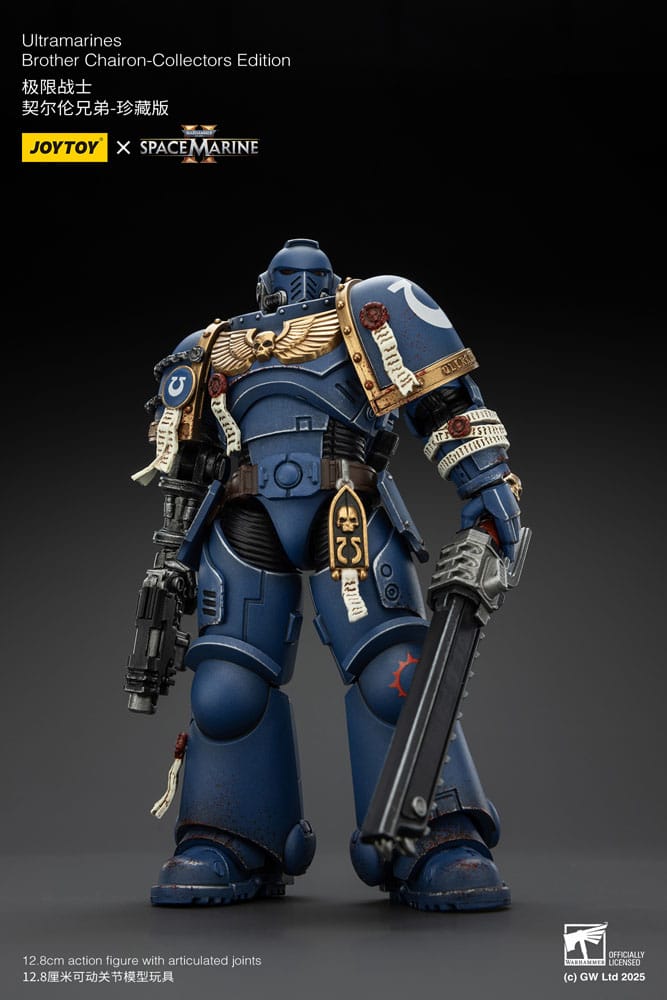 Warhammer 40,000: Space Marine 2 Actionfigur Ultramarines Brother Chairon Collectors Edition 13 cm