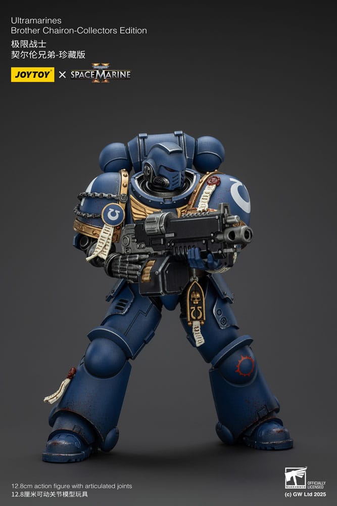 Warhammer 40,000: Space Marine 2 Actionfigur Ultramarines Brother Chairon Collectors Edition 13 cm