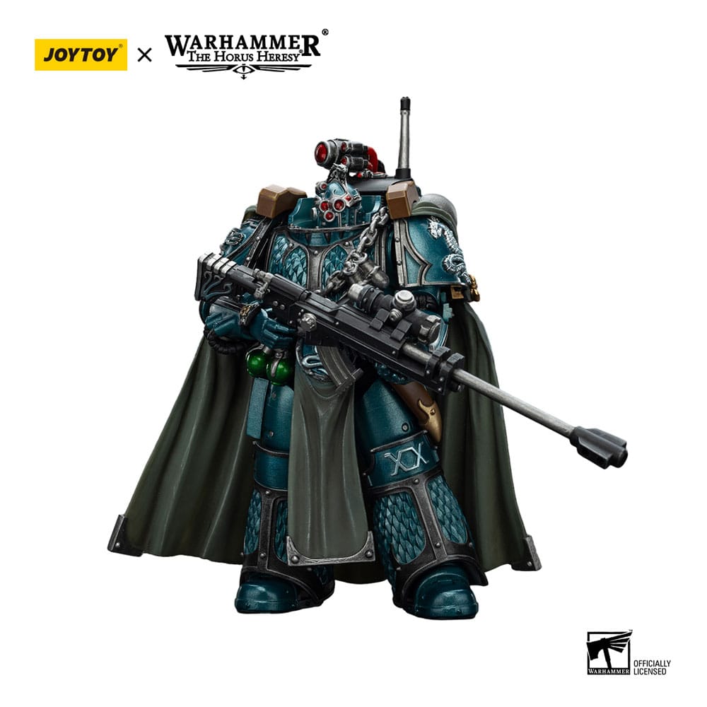 Warhammer The Horus Heresy Actionfigur Alpha Legion Exodus The One who is Many With Sniper Rifle And Power Dagger 20 cm
