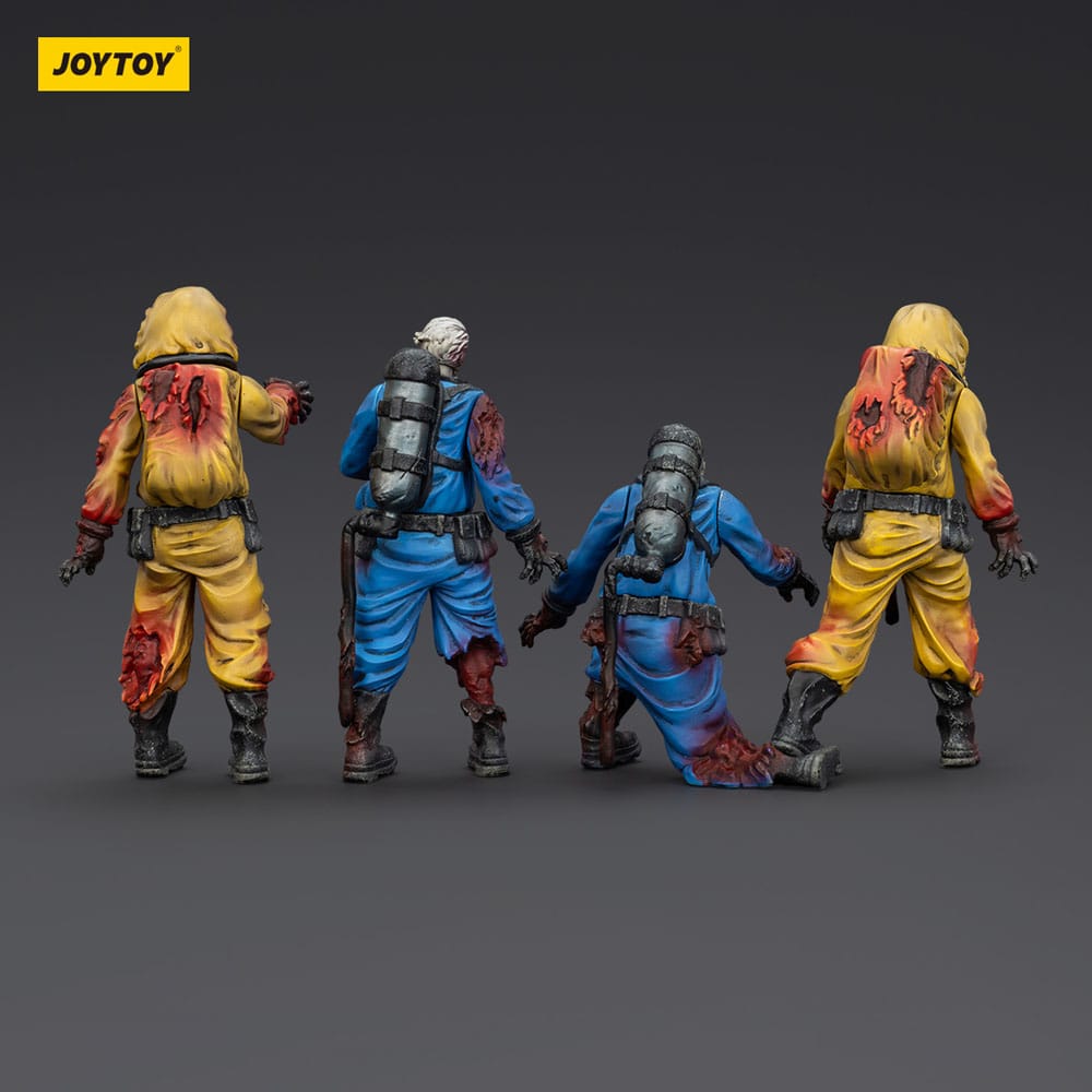 Zombie Dark Source Actionfiguren 4er-Pack Biochemical Lab Team 8 cm
