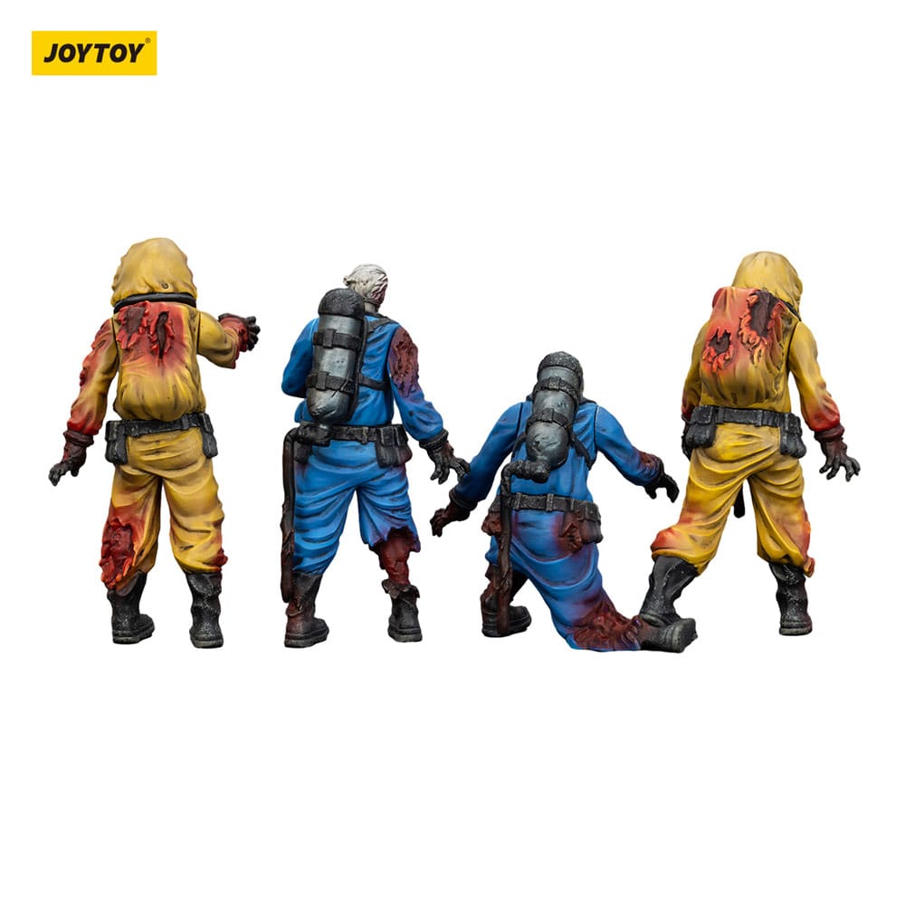 Zombie Dark Source Actionfiguren 4er-Pack Biochemical Lab Team 8 cm