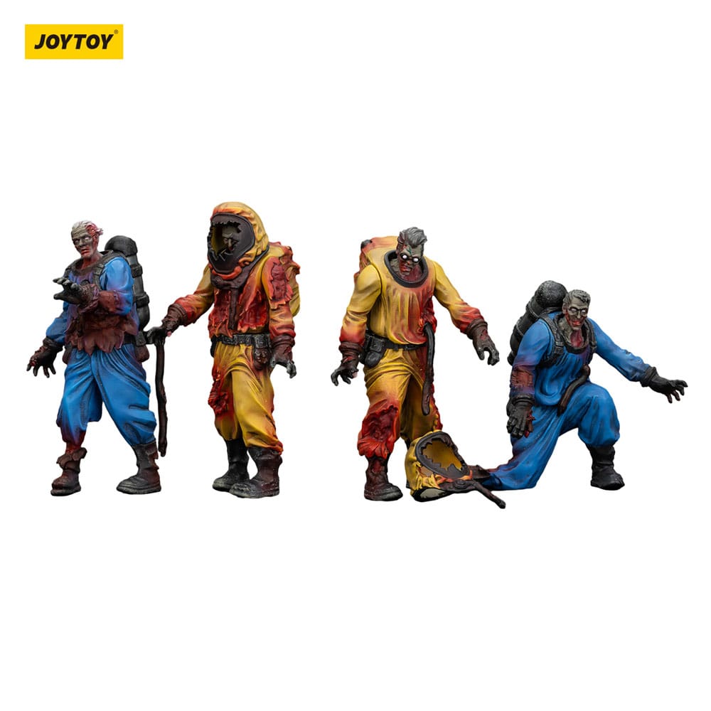 Zombie Dark Source Actionfiguren 4er-Pack Biochemical Lab Team 8 cm