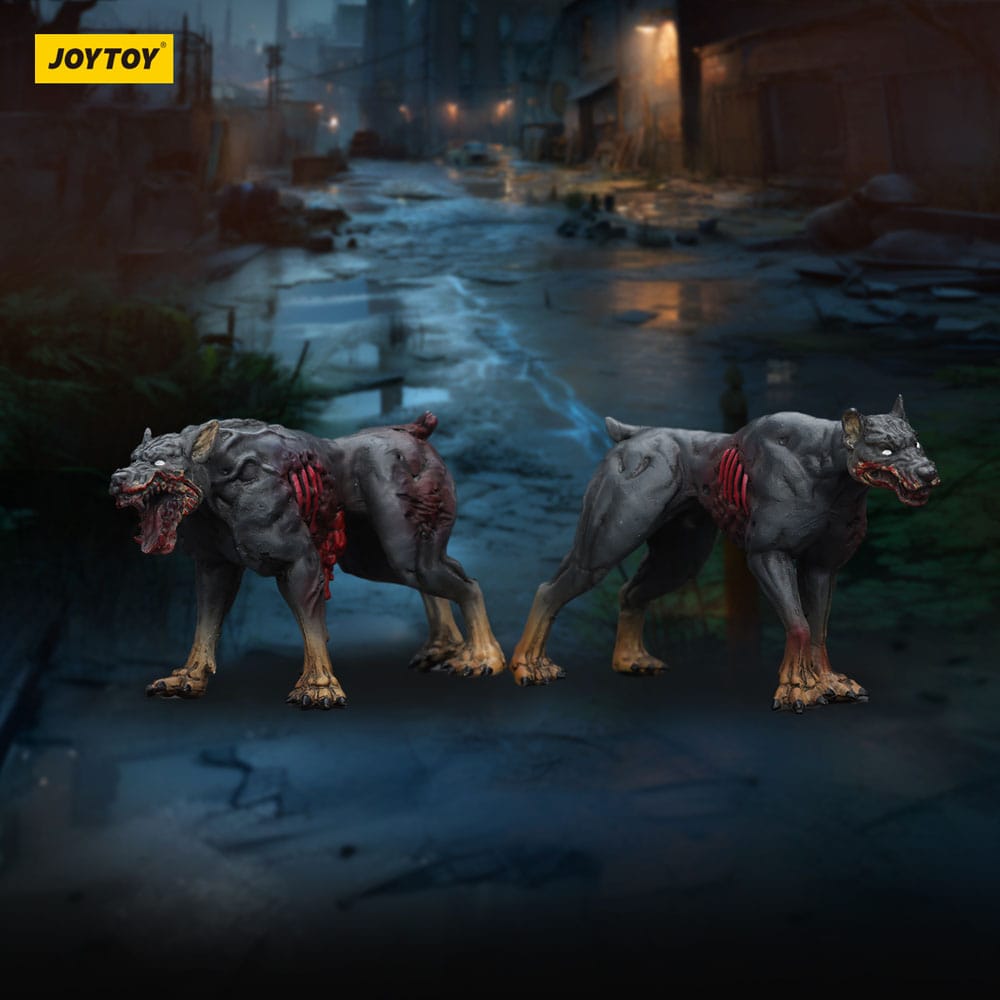 Zombie Dark Source Actionfiguren 2er-Pack Police Dogs 8 cm