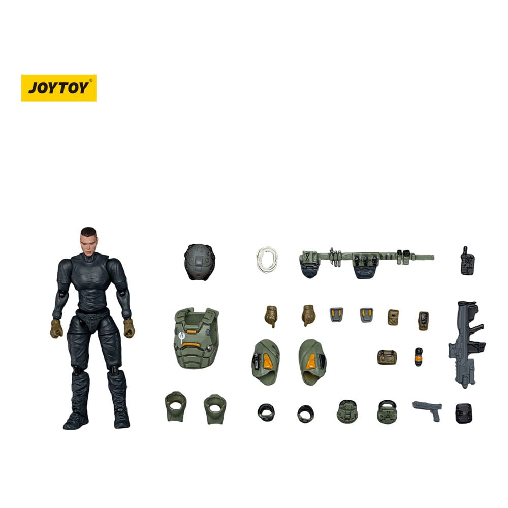 APOC Series Dark Source Actionfigur Storm Tempestus Fire Support Mecha Pilot 8 cm