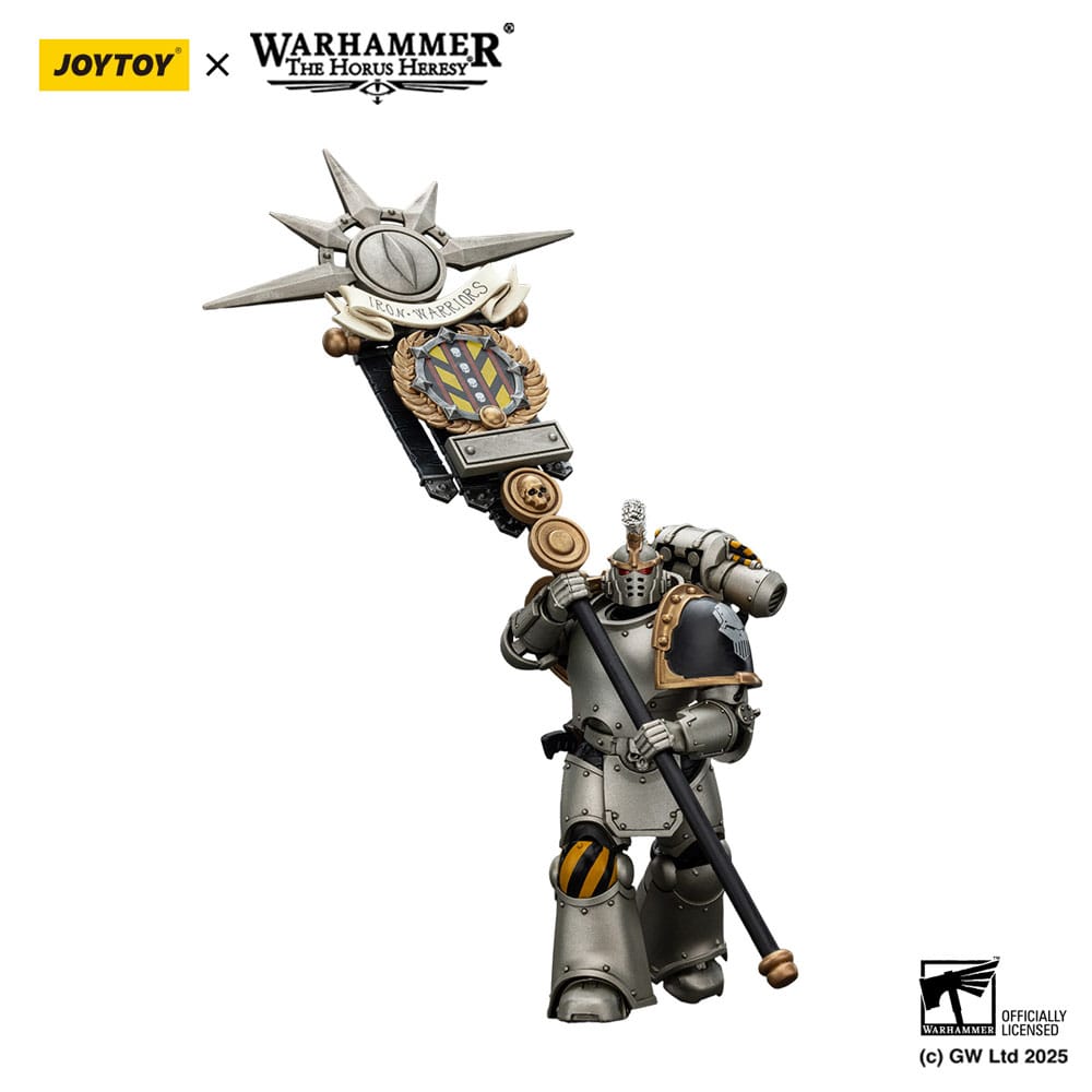 Warhammer The Horus Heresy Actionfigur 1/18 lron Warriors Command Squad Chosen with Legion Standard 12 cm