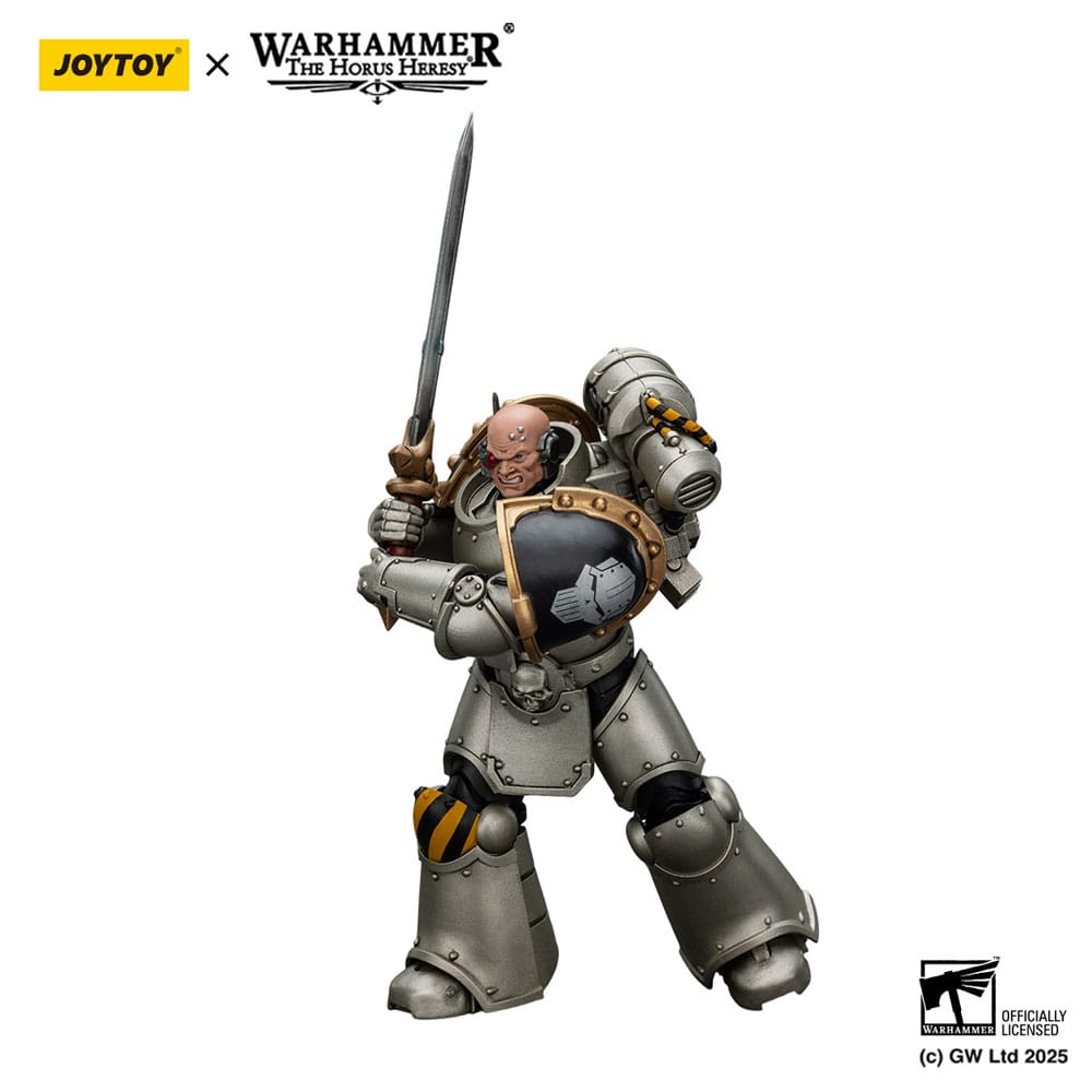 Warhammer The Horus Heresy Actionfigur 1/18 lron Warriors Command Squad Chosen with Legion Standard 12 cm
