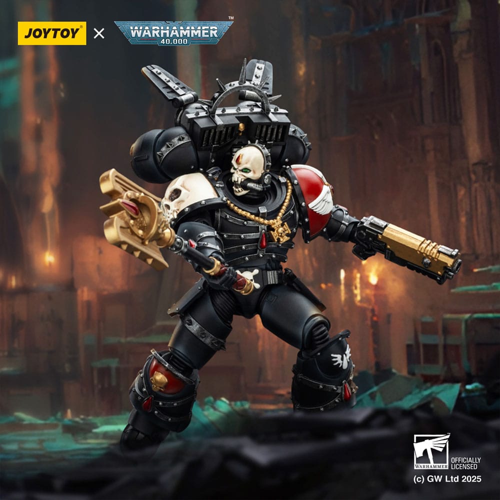 Warhammer 40,000: Combat Patrol Blood Angels Actionfigur Lemartes With Jump Pack Blood Crozius and Absolver Bolt Pistol 12 cm